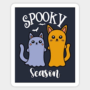 Spooky Season Ghost Cats Sticker